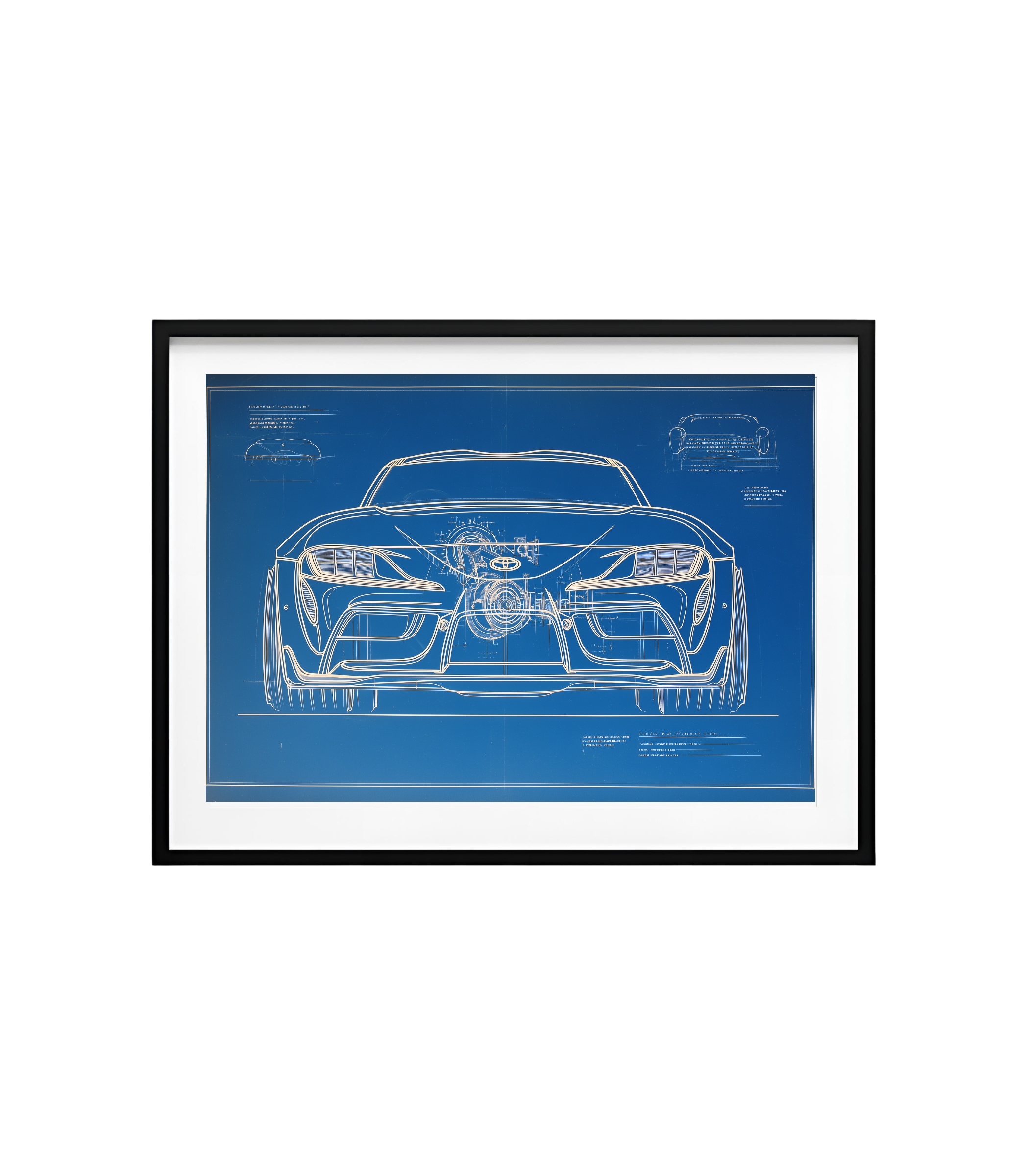 Toyota Supra Blueprint – Engine Cutaway