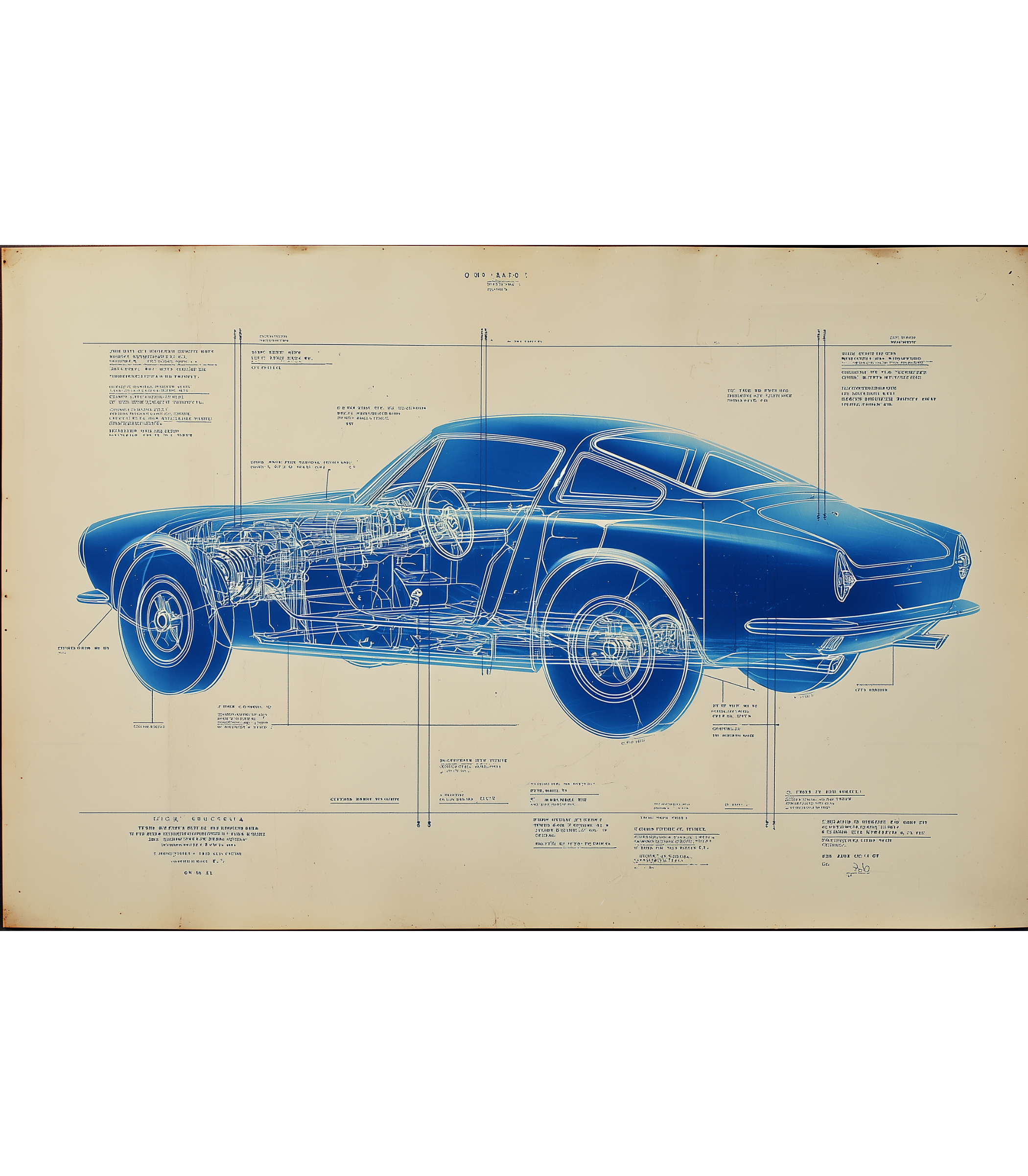 Fastback Coupé Blueprint – Heritage Drafting Edition (1960s)