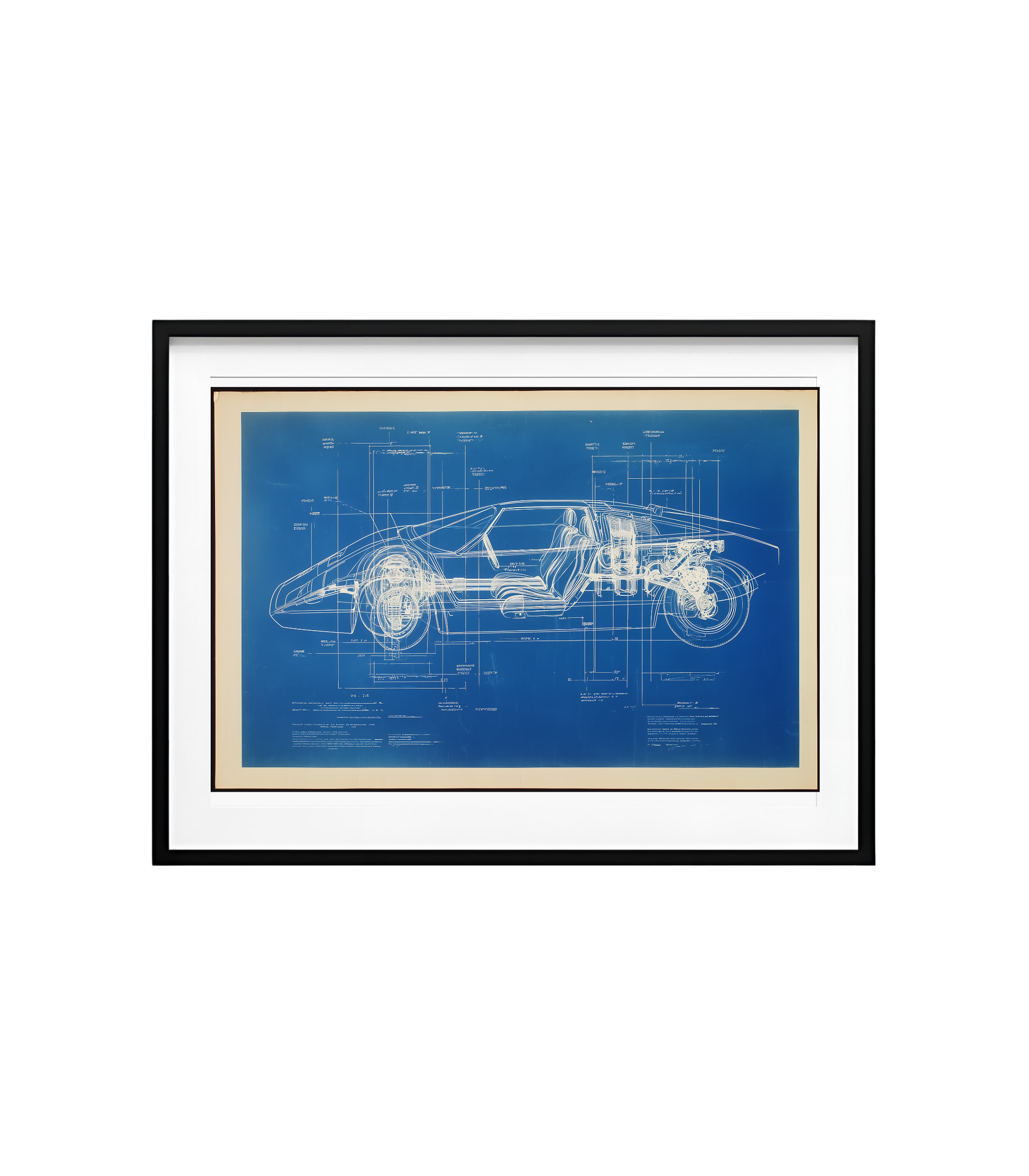 Lamborghini Countach Blueprint — Heritage Drafting Edition