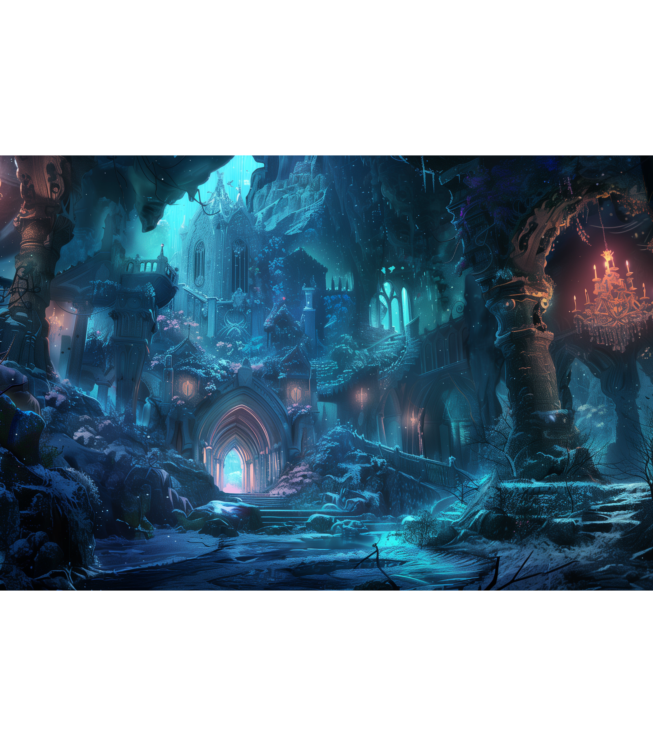Frostbound Chapel — Cavern of Lights